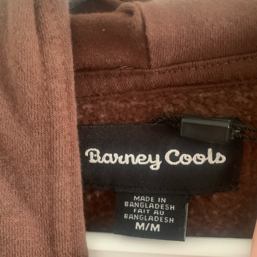 Barney Cools Brown Hoodie Size M